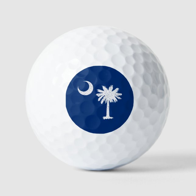 Südcarolina-Flagge Golfball (Vorderseite)