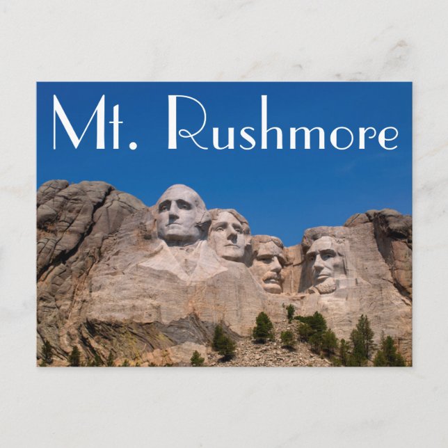 Süddakota, Keystone, Berg Rushmore Postkarte (Vorderseite)