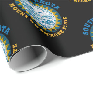 SÜDDAKOTA MOUNT RUSHMORE STAAT FLAG GESCHENKPAPIER