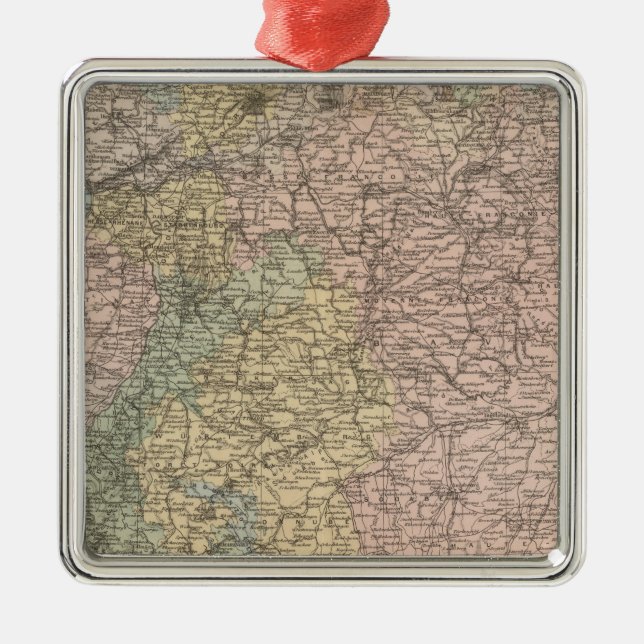 Süddeutschland Silbernes Ornament (Vorne)