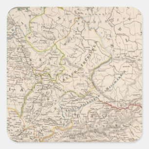 Süddonau-Länder Quadratischer Aufkleber