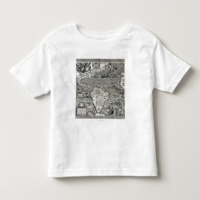 Süden und Teil von Nordamerika - panoramisch Kleinkind T-shirt (Vorderseite)