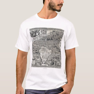 Süden und Teil von Nordamerika - panoramisch T-Shirt