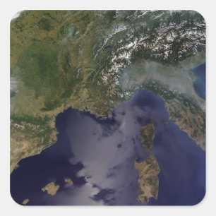 Südfrankreich und Norditalien Quadratischer Aufkleber