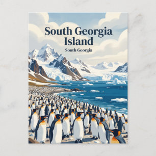 Südgeorgien-Insel Postkarte