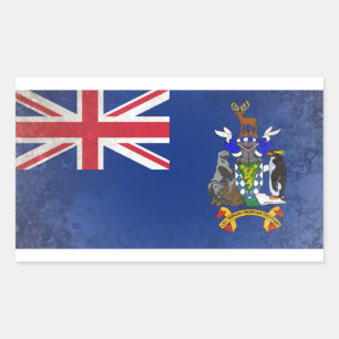 Südgeorgien und die Süd-Sandwich-Inseln Rechteckiger Aufkleber