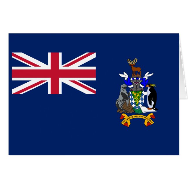 Südgeorgien und die Südlichen Sandwichinseln Flagg (Vorderseite (Horizontal))