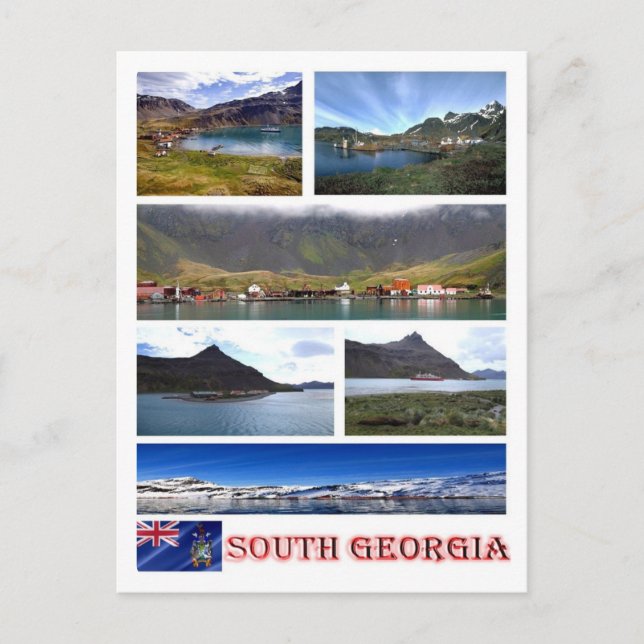 Südgeorgien und Südsandwich - Postkarte (Vorderseite)