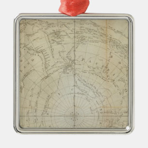 Südhalbkugel Silbernes Ornament