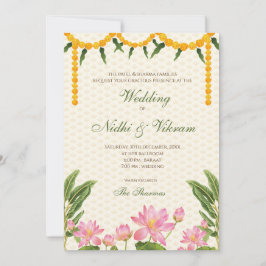 Südindische Hochzeitkarten und indische Hochzeitka Einladung