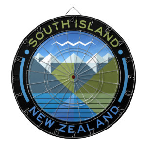 SÜDINSEL NEUSEELAND DARTBRETT DARTSCHEIBE