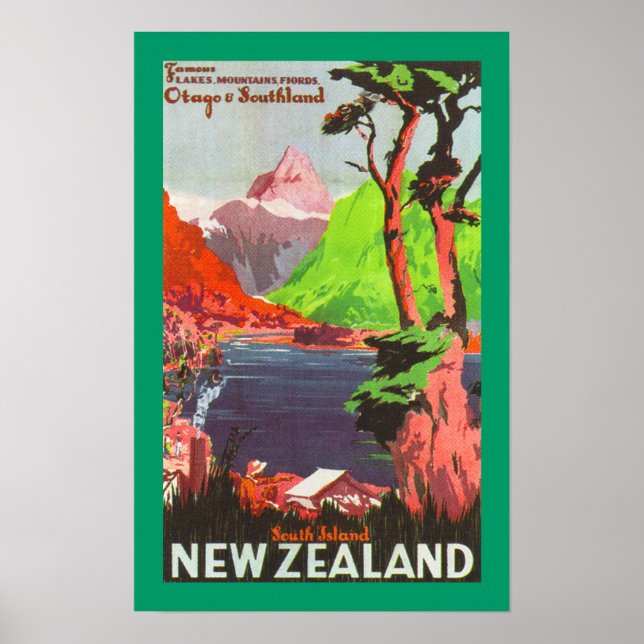 Südinsel Neuseeland (Leinwand) Poster (Vorne)