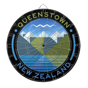 SÜDINSEL QUEENSTOWN NEUSEELAND DARTBRETT DARTSCHEIBE