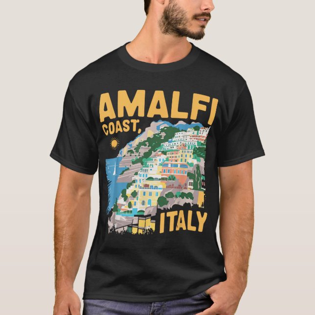 Süditalien Ausflug Amalfi Küste Sommer Italienisch T-Shirt (Vorderseite)