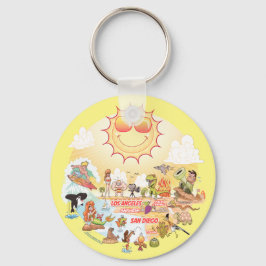 Südkalifornien Beach Paradies Schlüsselanhänger