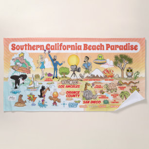 Südkalifornien Beach Paradise Blanket Strandtuch