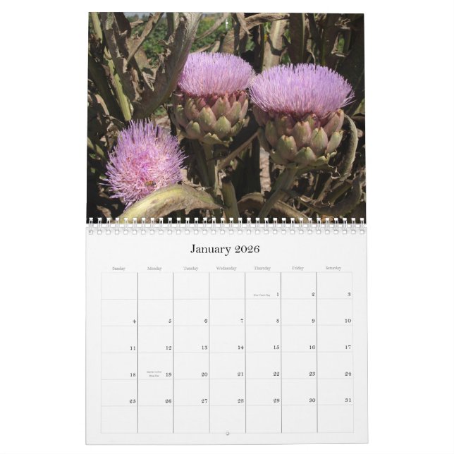 Südkalifornien-Blumen Kalender (Jan 2026)