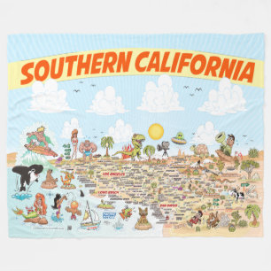 Südkalifornien Fleece Blanket