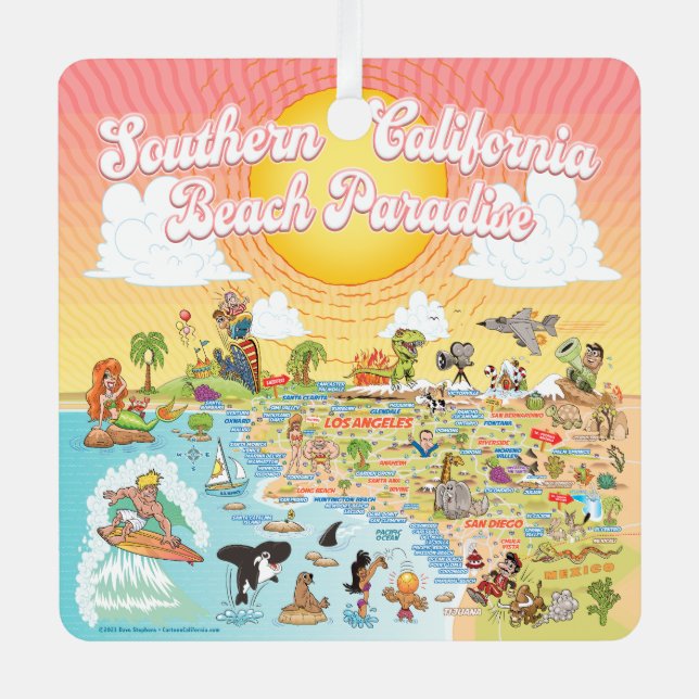 Südkalifornien Ornament Aus Metall (Vorderseite)