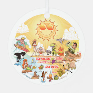 Südkalifornien Ornament Aus Metall