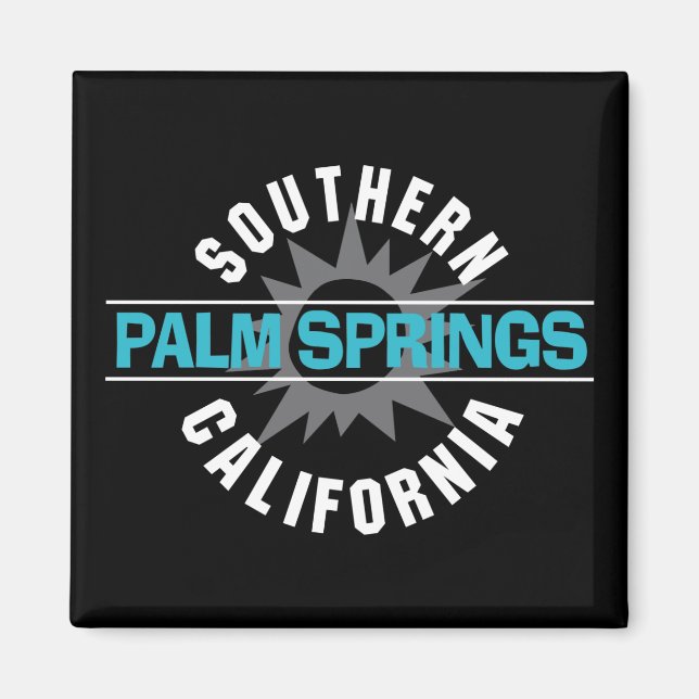 Südkalifornien - Palmfedern Magnet (Vorne)
