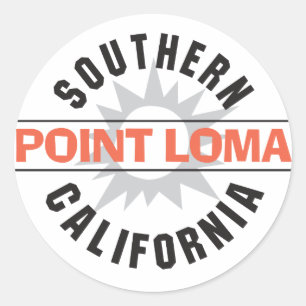 Südkalifornien - Point Loma Runder Aufkleber