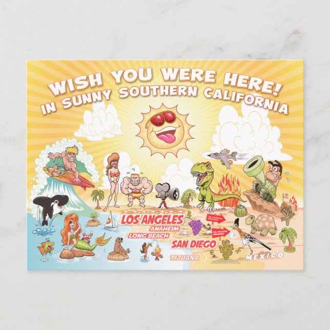 Südkalifornien - Postkarte (Vorderseite)