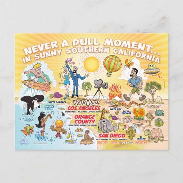 Südkalifornien - Postkarte (Vorderseite)