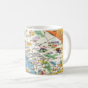 Südkalifornien Postkartenkarte Tasse