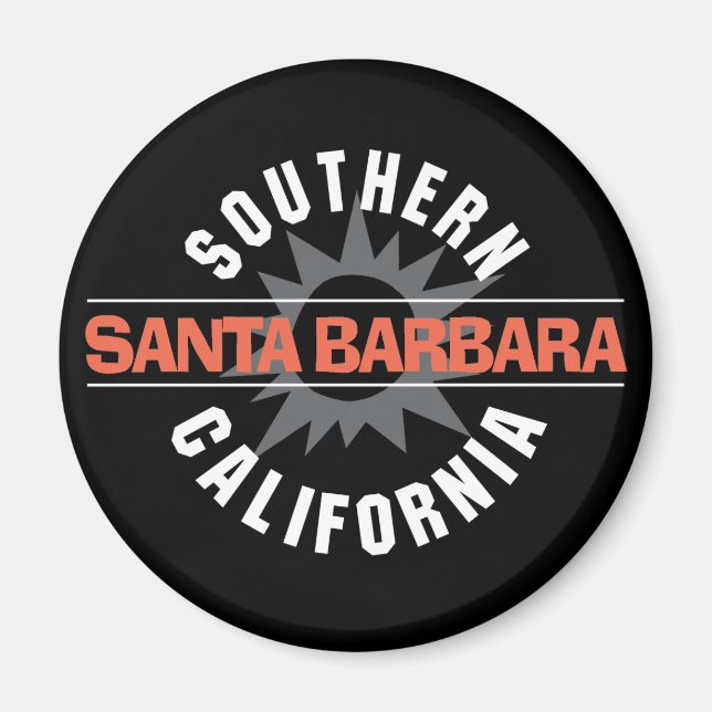 Südkalifornien - Santa Barbara Magnet (Vorne)