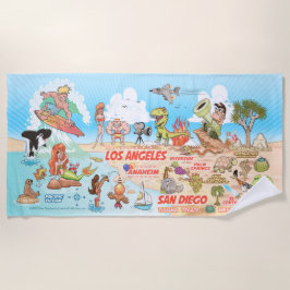 Südkalifornien Strandtuch