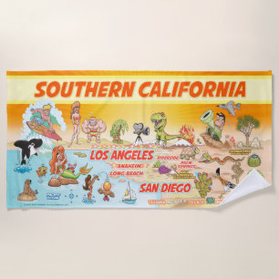 Südkalifornien Sunset Beach Blanket Strandtuch