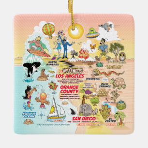 Südkalifornien Sunset Keramikornament