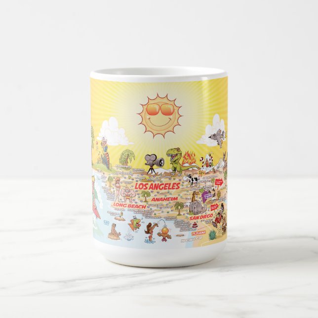 Südkalifornische Fun-Tasse Kaffeetasse (Mittel)