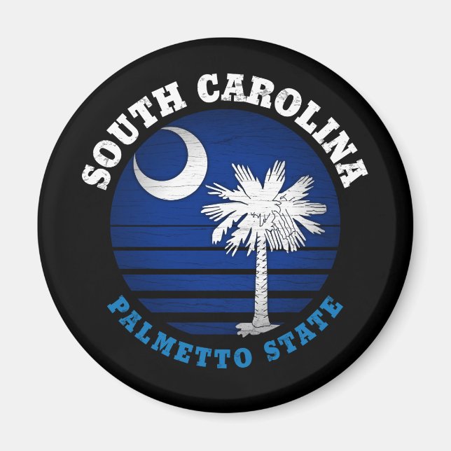 SÜDKAROLINA PALMETTO STAAT FLAG MAGNET (Vorne)