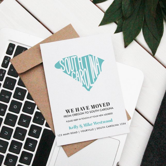 SÜDKAROLINA Wir haben neue Adresse Neue Zuhause ve Postkarte (Von Creator hochgeladen)
