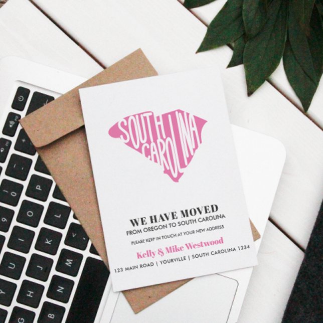 SÜDKAROLINA Wir haben neue Adresse Neue Zuhause ve Postkarte (Von Creator hochgeladen)