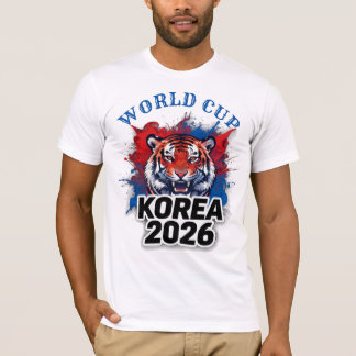Südkorea 2026 Weltmeisterschaft T-Shirt Korea Tige