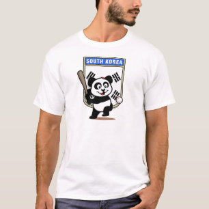 Südkorea Baseball Panda T-Shirt
