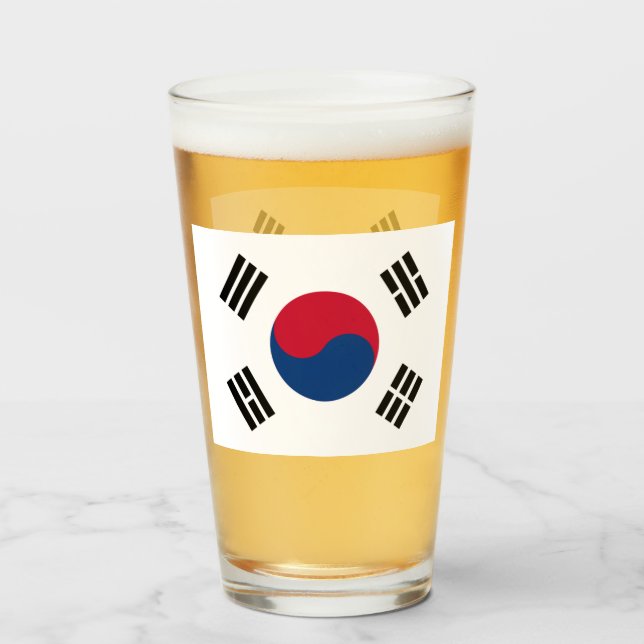 SÜDKOREA BIERGLAS  GLAS (Vorne (Gefüllt))