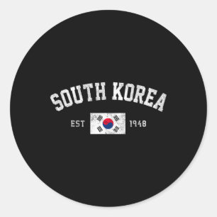 Südkorea Est. 1948 Südkoreanische Flagge Unabhängi Runder Aufkleber