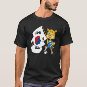 Südkorea Fan Katze T-Shirt