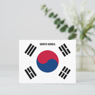 SÜDKOREA FLAG FEIERTAGSPOSTKARTE
