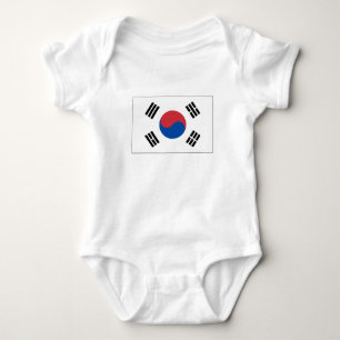 Südkorea-Flagge Baby Strampler