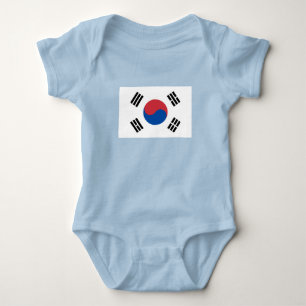 Südkorea-Flagge Baby Strampler