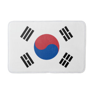 Südkorea-Flagge Badematte