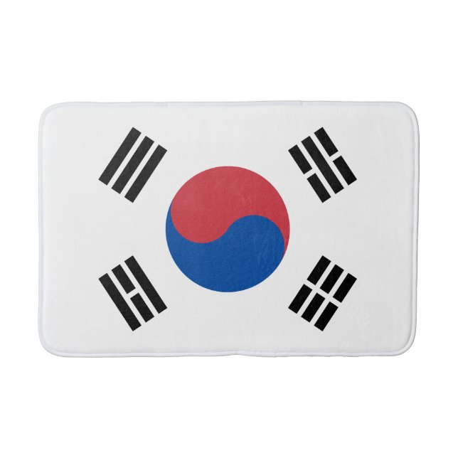 Südkorea-Flagge Badematte (Vorderseite)