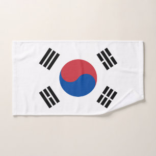 Südkorea-Flagge Badhandtuch Set