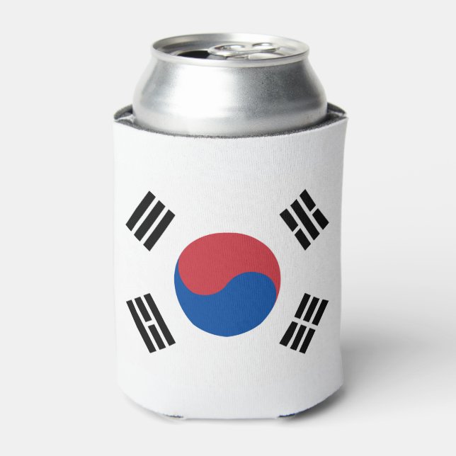 Südkorea-Flagge Dosenkühler (Kanne Vorderseite)