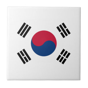 Südkorea-Flagge Fliese